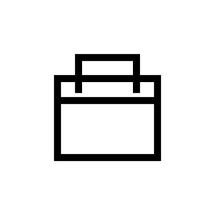 Briefcase icon with line style and perfect pixel icon