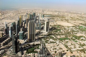 Fototapeta na wymiar Wunderschönes Panorama in Dubai