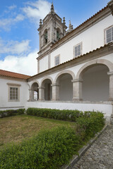 Fototapeta na wymiar Our Lady of Nazare Church, Largo Nossa Senhora da Nazare, Sitio village, Nazare, Leiria district, Portugal