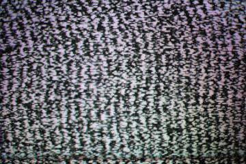 static TV screen, interference in the absence of a signal on the TV screen