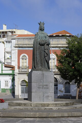 Fototapeta na wymiar Memorial to Queen Rainha Leonor, Caldas da Rainha, Estremadura, Portugal