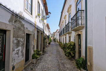 Street in city center, Tomar, Santarem district, Portugal