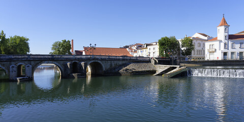Tomar city and Nabao river, Tomar, Santarem district, Portugal