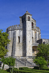 Fototapeta na wymiar Castle and Convent of the Order of Christ, Tomar, Santarem district, Portugal