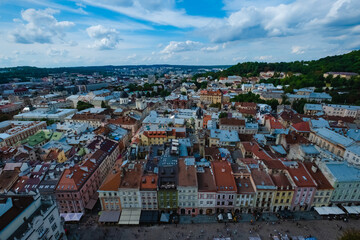 上から見た街の風景