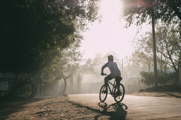 Obraz premium 朝の動き