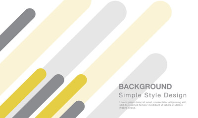 Abstract yellow and grey geometric shapes background. Modern minimal vector design template. Can use for presentation, banner, cover, page.