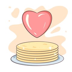 pancakes for carnival and holiday