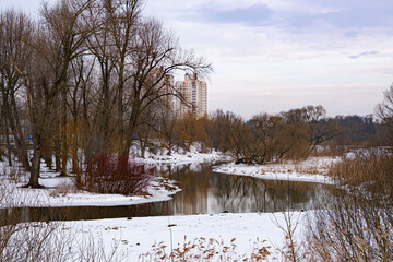 river in winter