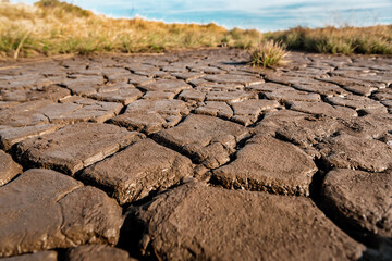 drying cracked earth