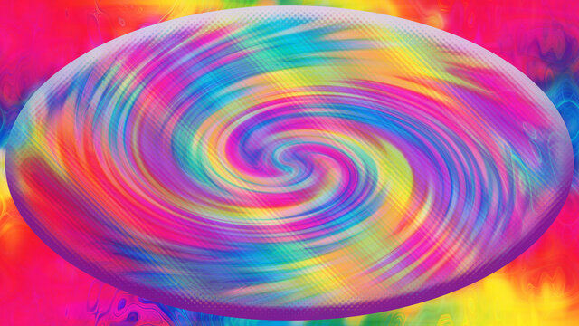 An abstract multicolored spiral oval shape background image.