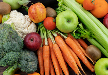 fresh vegetables and fruits