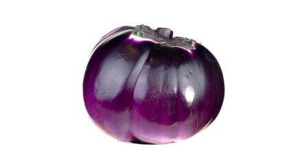purple eggplant on a white background