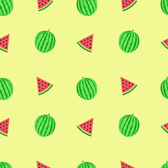 Illustration Vector graphic of Watermelon Seamless Pattern