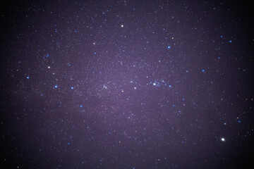 밤하늘 가득한 아름다운 별 (카시오페이아)