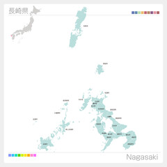 長崎県・Nagasaki（市町村・区分け）