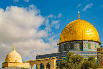 Obraz premium Rock Dome Monument, Jerusalem City