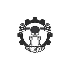 motorcycle icon vector illlustration design template