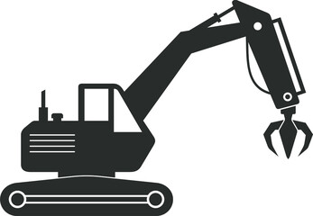 illustration of junkyard machine.