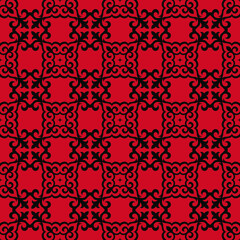 Decorative seamless pattern with ethnic element. Kyrgyz and Kazakh ornaments. Texture for background, cards, invitations, wallpaper, pattern fills, fabrics, gift wrapping, textile. Vector.