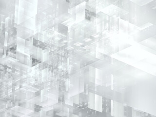 Pale background in white and gray colors - abstract 3d illustration