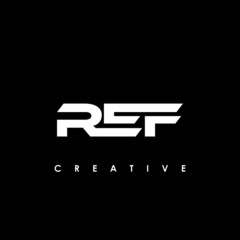 REF Letter Initial Logo Design Template Vector Illustration