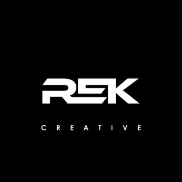 REK Letter Initial Logo Design Template Vector Illustration