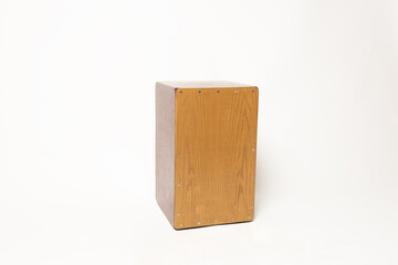 flamenco music cajon on white background