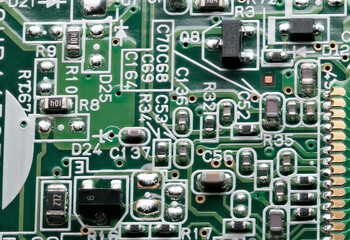 Fragment of electronic microcircuit