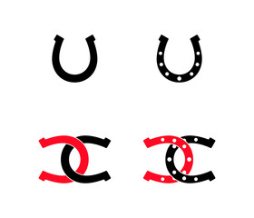 Horseshoe Logo, vector illustration - 416555968