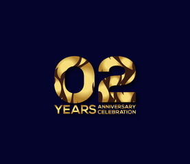 2 Year Anniversary Day background Concept