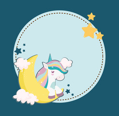 unicorn moon banner