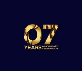 7 Year Anniversary Day background Concept