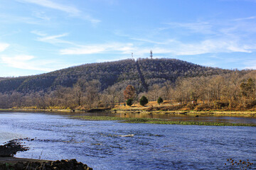 autumn on the White River in Bull Shoals, Arkansas 