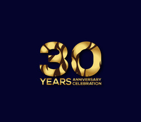 30 Year Anniversary Day background Concept