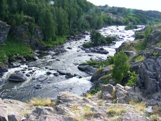 river in the mountains