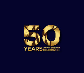 50 Year Anniversary Day background Concept
