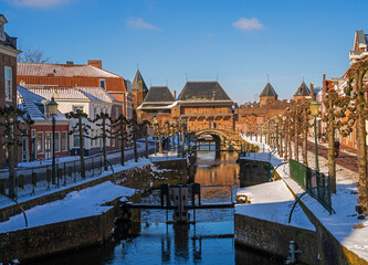 Winter Scene With Canal Ancient