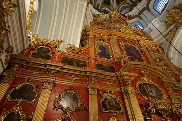 in St. Andrew's Temple, icon on the wall, Kiev
