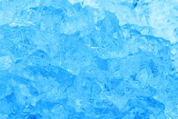 A close up of ice on a black background