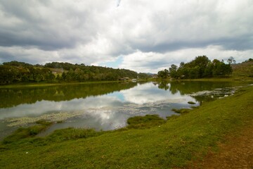Fototapeta premium Laguna de Chiligatoro en La Esperanza, Intibuca Honduras