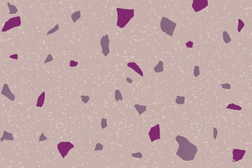 Terrazzo flooring pattern. Texture of classic floor in Venetian style natural stone. Modern minimalistic floor tile for interior decoration. Trendy Terrazzo abstract.