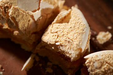 Macaroons on a cutting board 