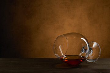 Glass of Cognac Or Brandy