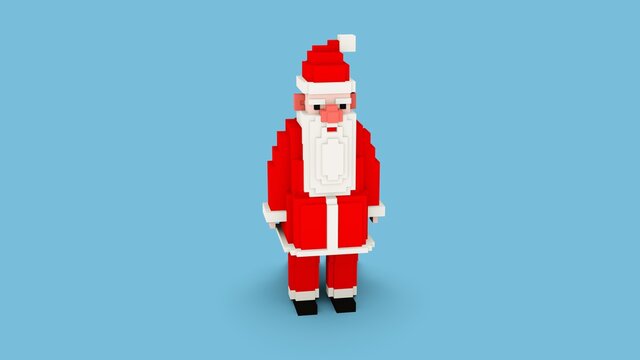 Santa Claus. 3D Rendered illustration