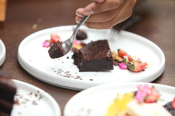 cake with chocolate