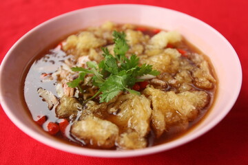 Boiled fish maw