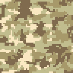 Camouflage pixel background light pattern, sand design