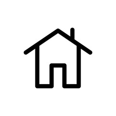 House vector icon. Home linear pictogram.