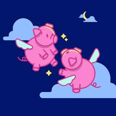 Flying pigs